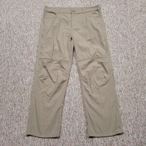 Eddie Bauer Travex Pants Mens 36x30 Khaki Performance Hiking Camping Outdoors
